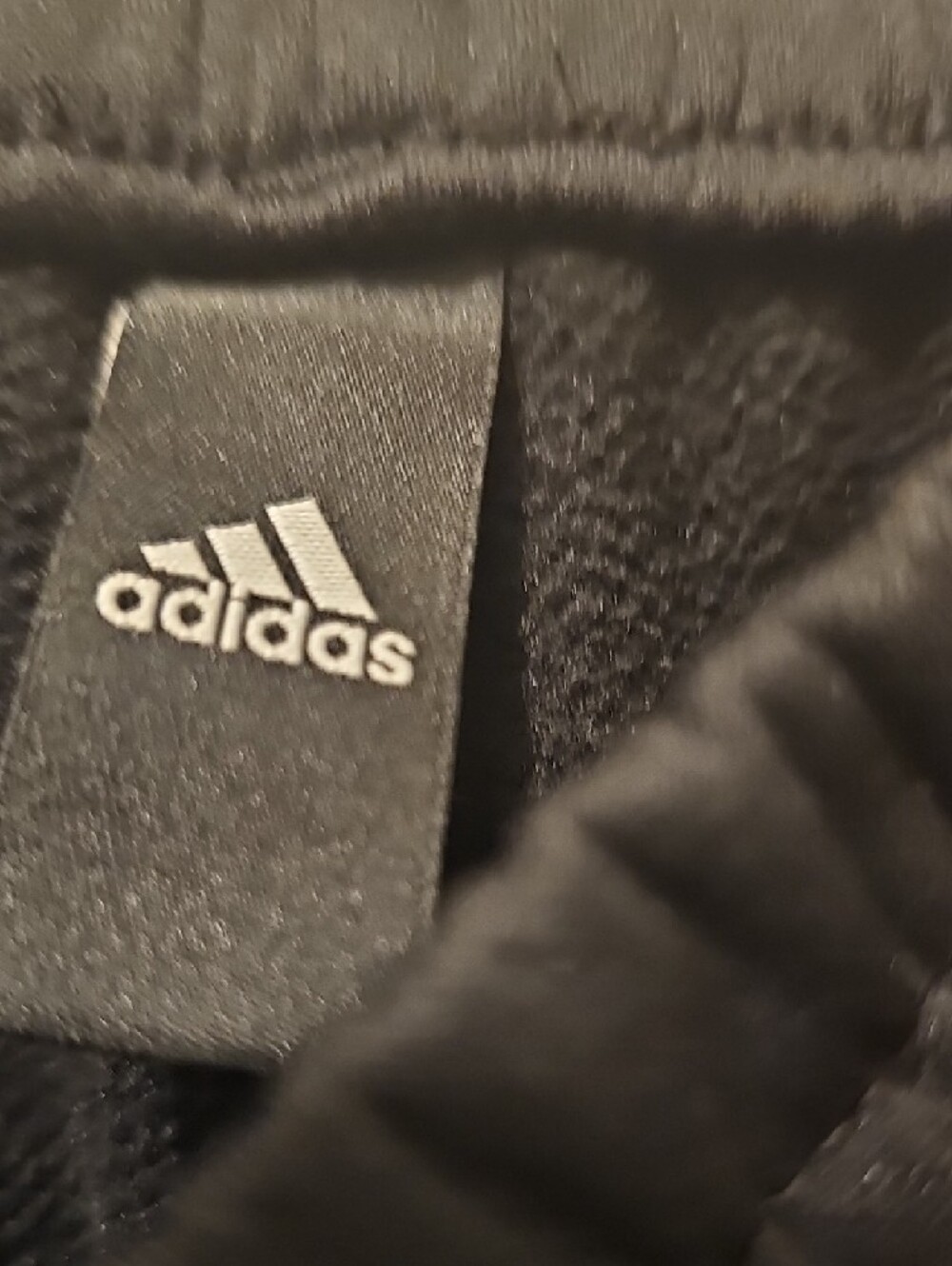 adidas Black Track Pants with White Logo Accent - Picture 2 of 6